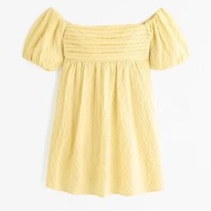 Yellow Abercrombie Emerson Off-Shoulder Dress